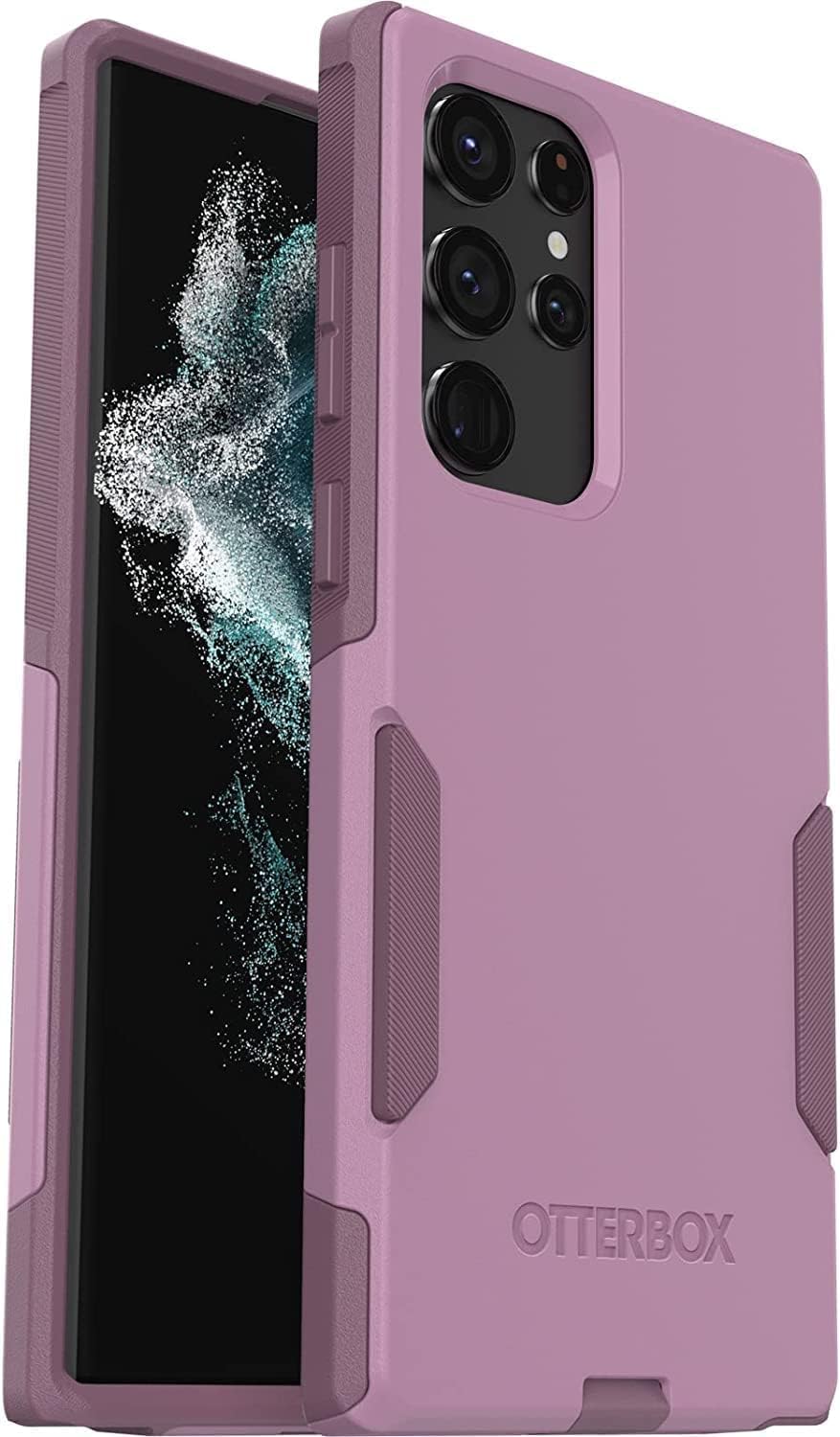 OtterBox Commuter Series Case for Samsung Galaxy S22 Ultra (Only) with Pop Grip - Non-Retail Packaging - Maven Way (Pink)