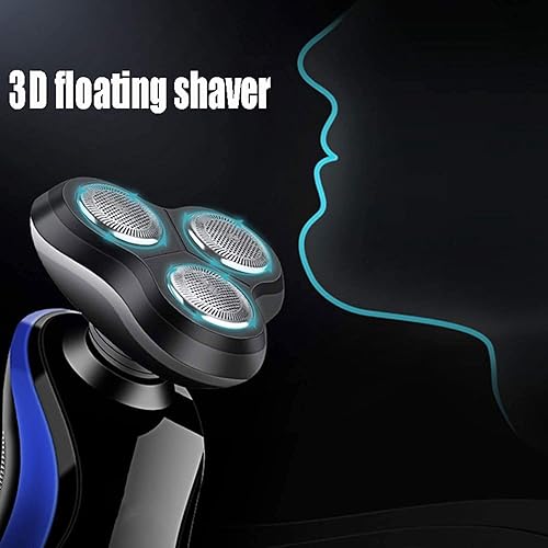 Miniatura 3 de Maquinilla de afeitar eléctrica para hombres – Afeitadoras rotativas 4 en 1 para hombres – Kit de aseo eléctrico – Maquinillas de afeitar húmedas y