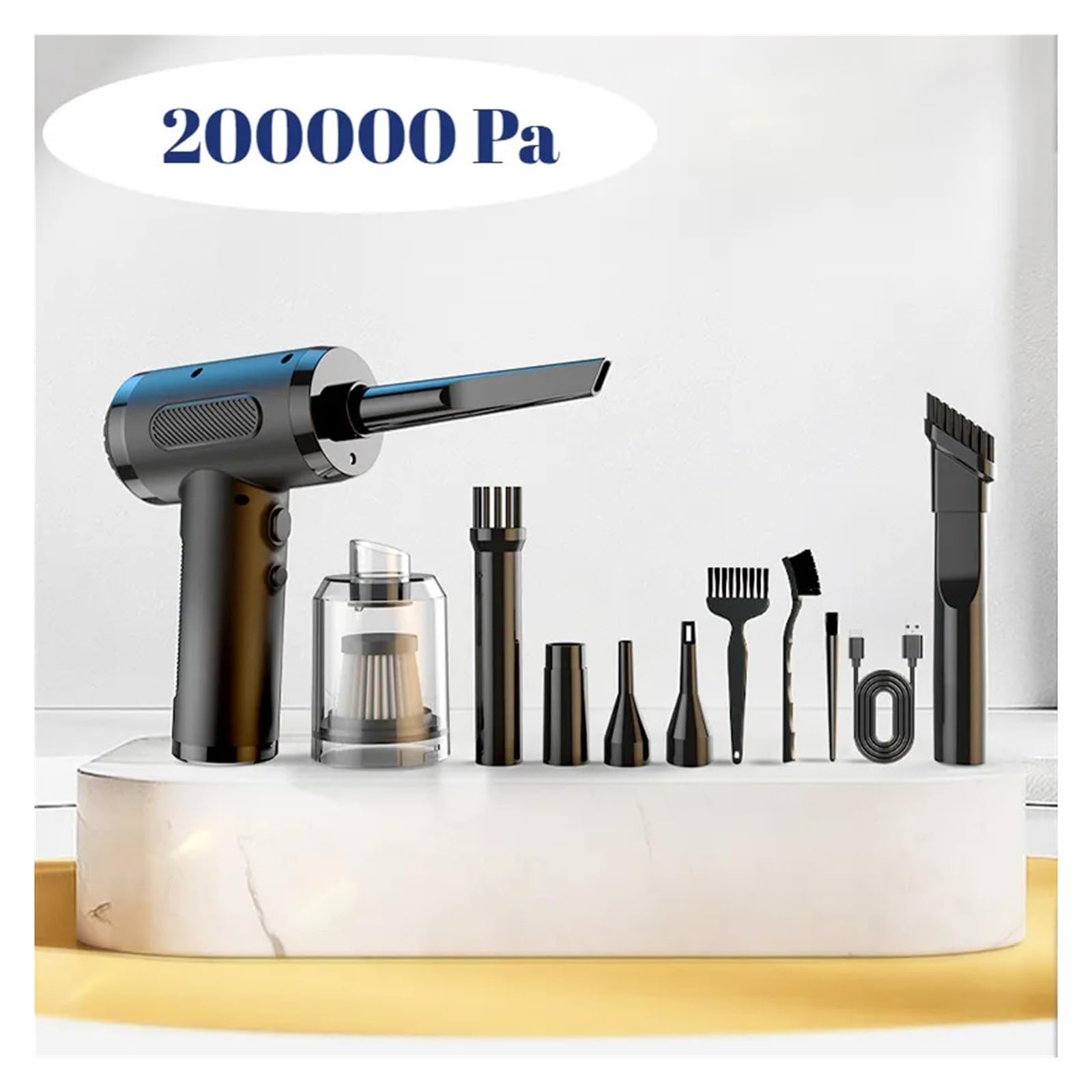 200000Pa 3 W 1 Bezprzewodowy Odkurzacz Samochodowy Ręczny Z Nadmuchem I Ssaniem Zintegrowany Bezprzewodowy PrzenośNy BezpłAtny(Blow-suction Set)