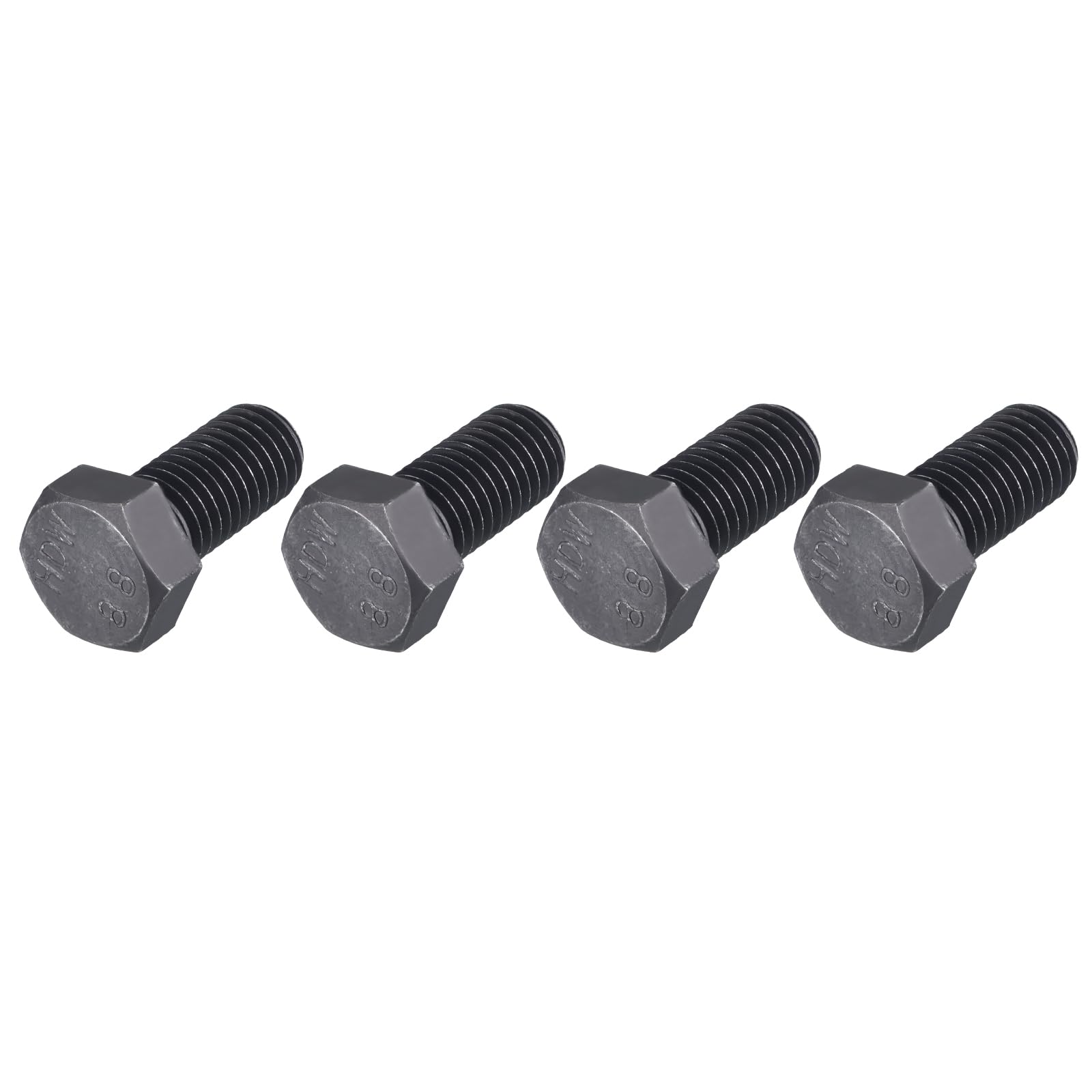 METALLIXITY Hex Bolts (M14-2x30mm) 4Pcs, 8.8 Grade Carbon Steel Fully Threaded Black Oxide