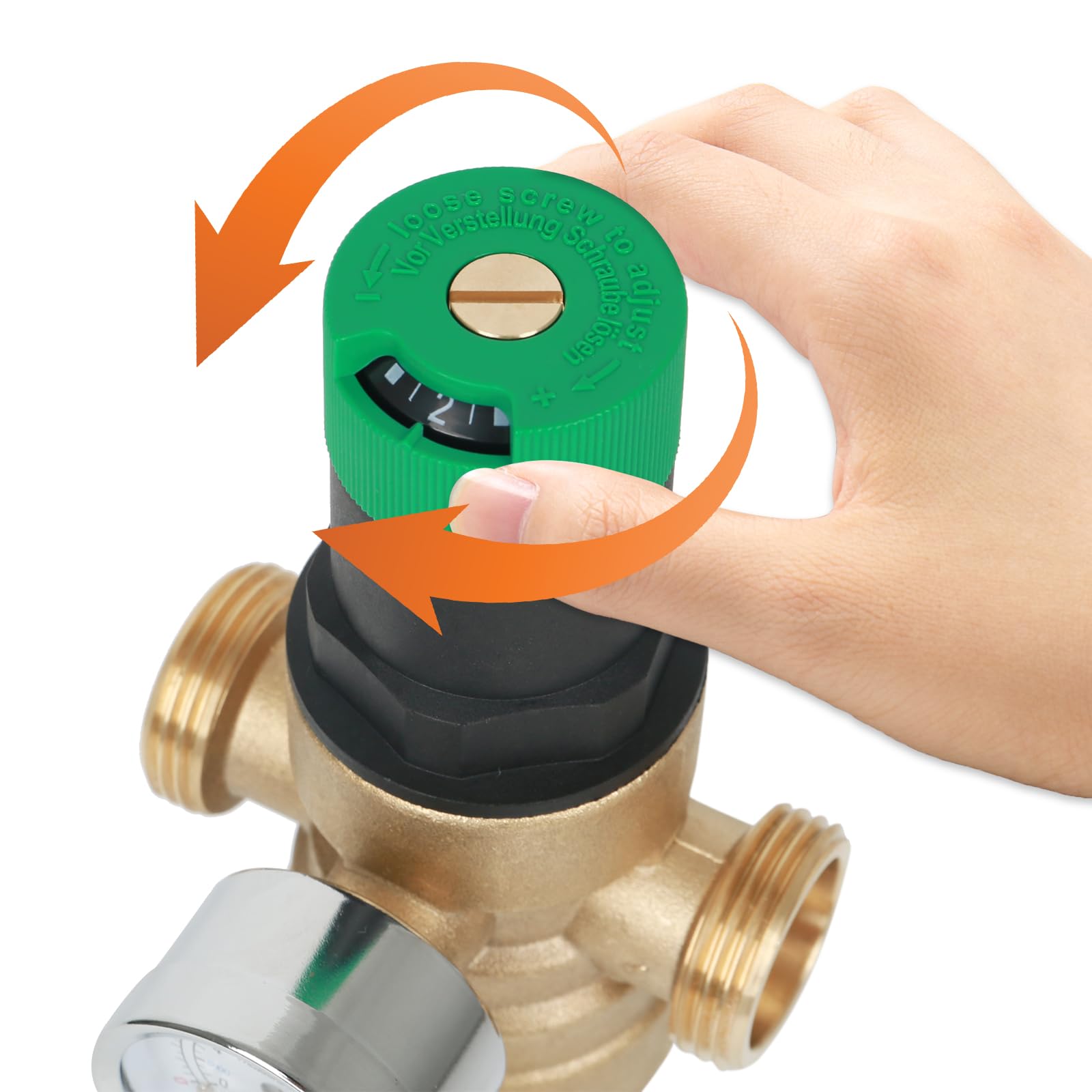 Reductor de presión de agua,filtro de retrolavado FK06,reductor de presión de 1 pulgada,manómetro + medidor,reductor de presión de agua con filtro autolimpiante,regulador de presión de agua