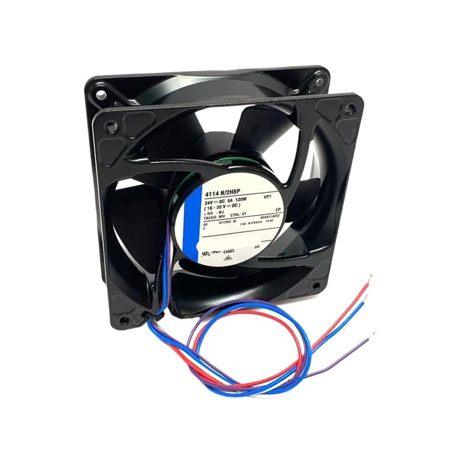 Ventilateur Axial 4114N/2H8P résout les pannes de radiateur thermique DC 24V 120W 120mm