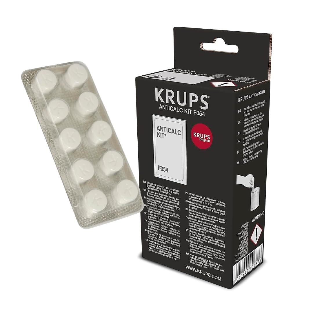 Pack Descalcificador y Limpiador Para Cafeteras | Limpiador Compatible con Cafeteras Krups | Kit Antical Original & Compatible | Limpieza Profesional de Cafeteras Automáticas y Espresso