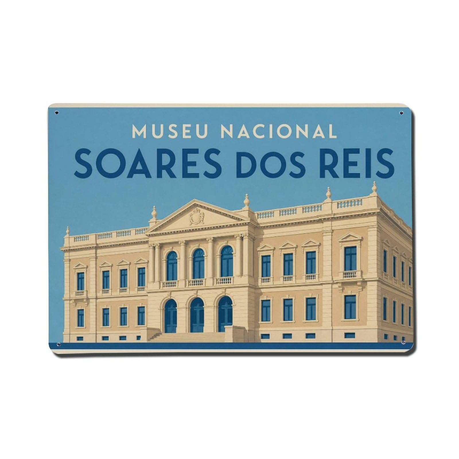 Metal Tin Sign Soares Reis Vintage Travel Portugal