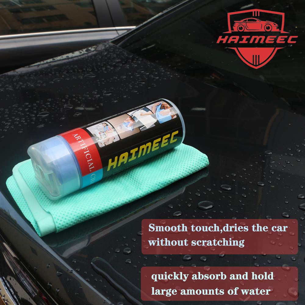 Panni Di Camoscio Per Auto XiXiRan - 3 Pezzi, Naturale, Super Assorbenti, 60x90 Cm - Foto 11