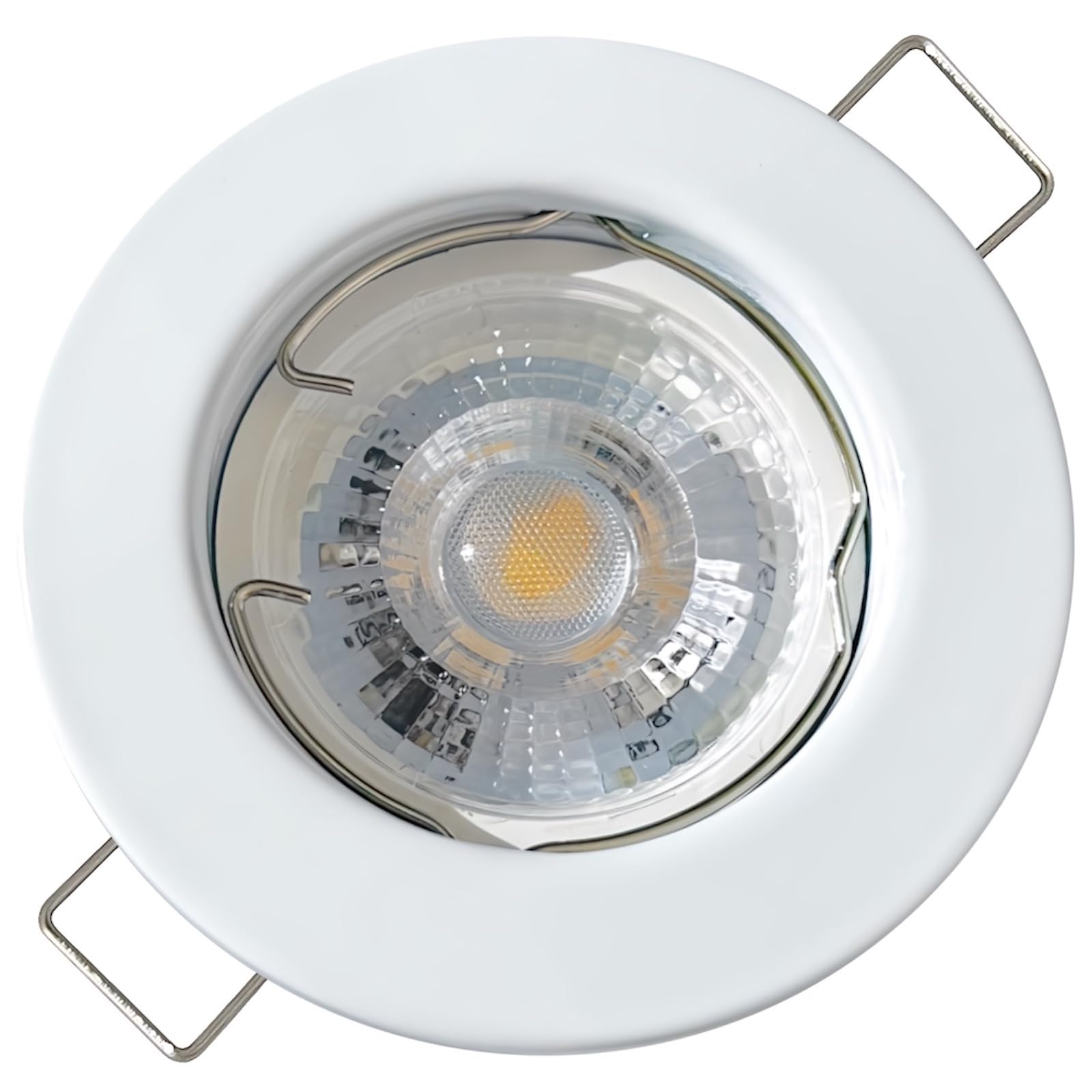 7 Stück LED Einbaustrahler Lotta 230V 3W COB Neutralweiß 4000K | IP20 | Weiß | Kompakte Einbauleuchte | Deckenspot für Wohnbereich