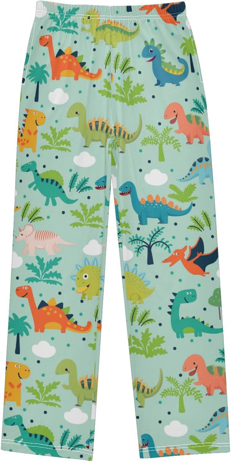 Pajama Pants Long Sleep Pant Elastic Waist Pajama Bottoms with Pockets