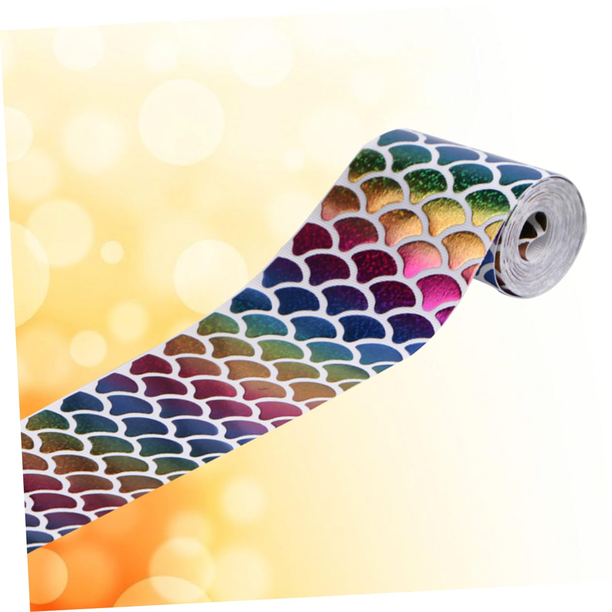 SHINEOFI 3 Rolki Wstążki Grosgrain Syreny Łuski Cekiny Kokarda Do Włosów Materiały Do ​​robienia 75mm Jardów Rzemiosło Imprezowe