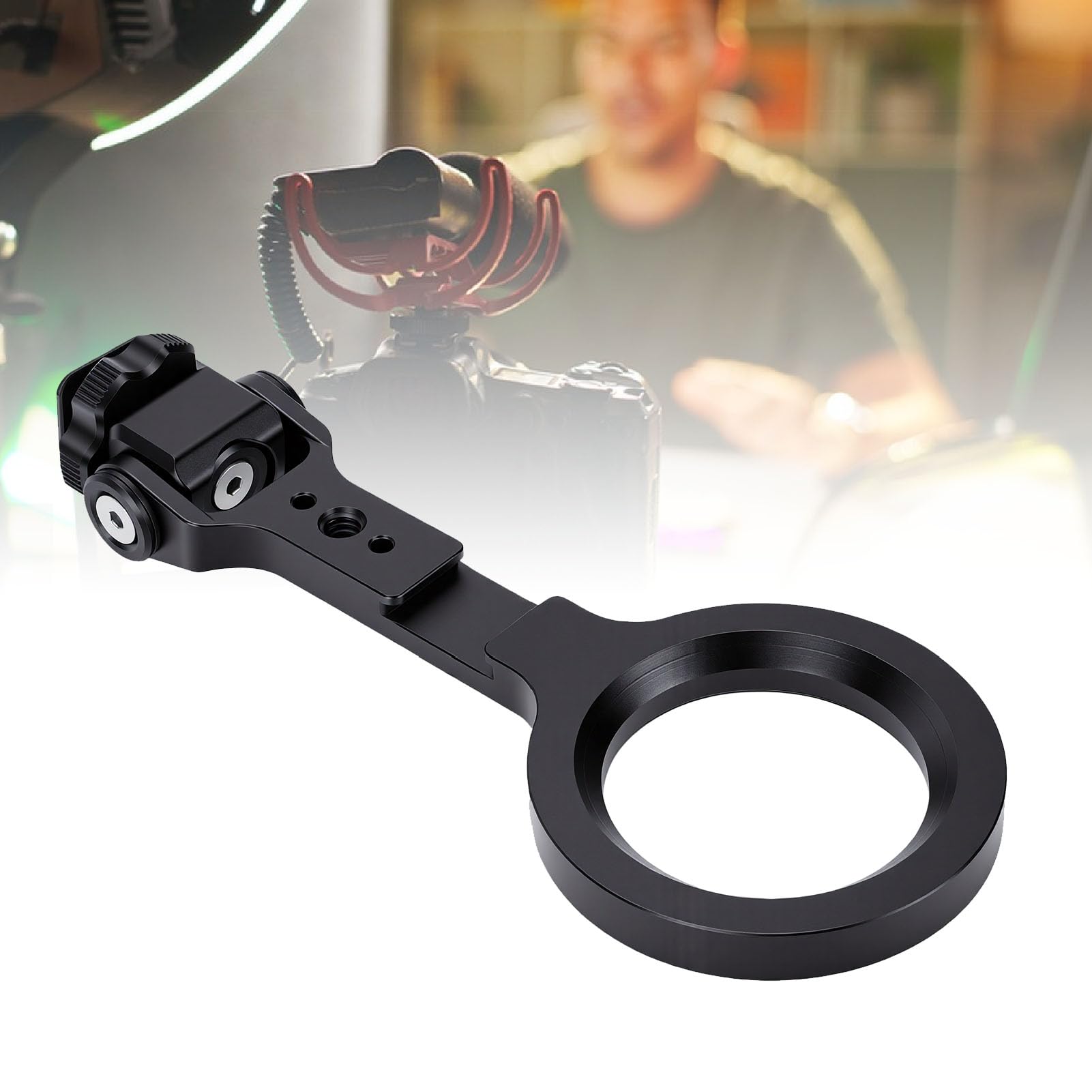 Magnetic Camera Phone Mount, Metal Adjustable Holder | Compatibilità universale con dispositivi , attacco per fredda, leggero e portatile