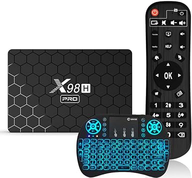 CHROX X98H PRO TV Box Android 12.0 Set-Top Box Mali-G31 Smart 4GB RAM 64GB ROM H618 Built-in CPU 2.4G/5G WiFi Bluetooth 4.2 Support 3D 4K UHD Video, Wireless Mini Keyboard, 2gb+16gb
