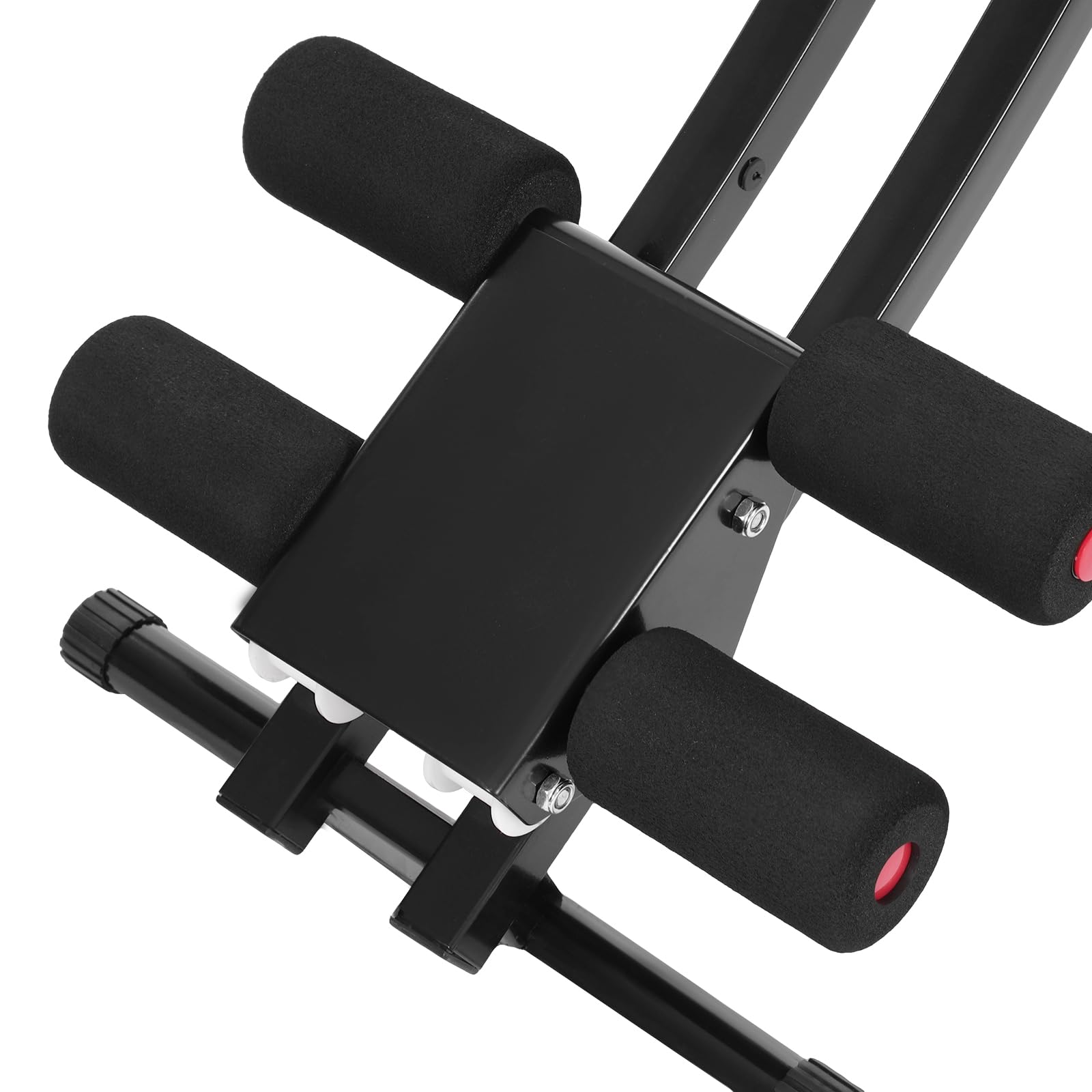 Allenatore addominale pieghevole a 3 livelli di resistenza addominale con display a LED, ruote silenziose, attrezzo per l'allenamento addominale regolabile, 200 kg per allenamento braccia e gambe
