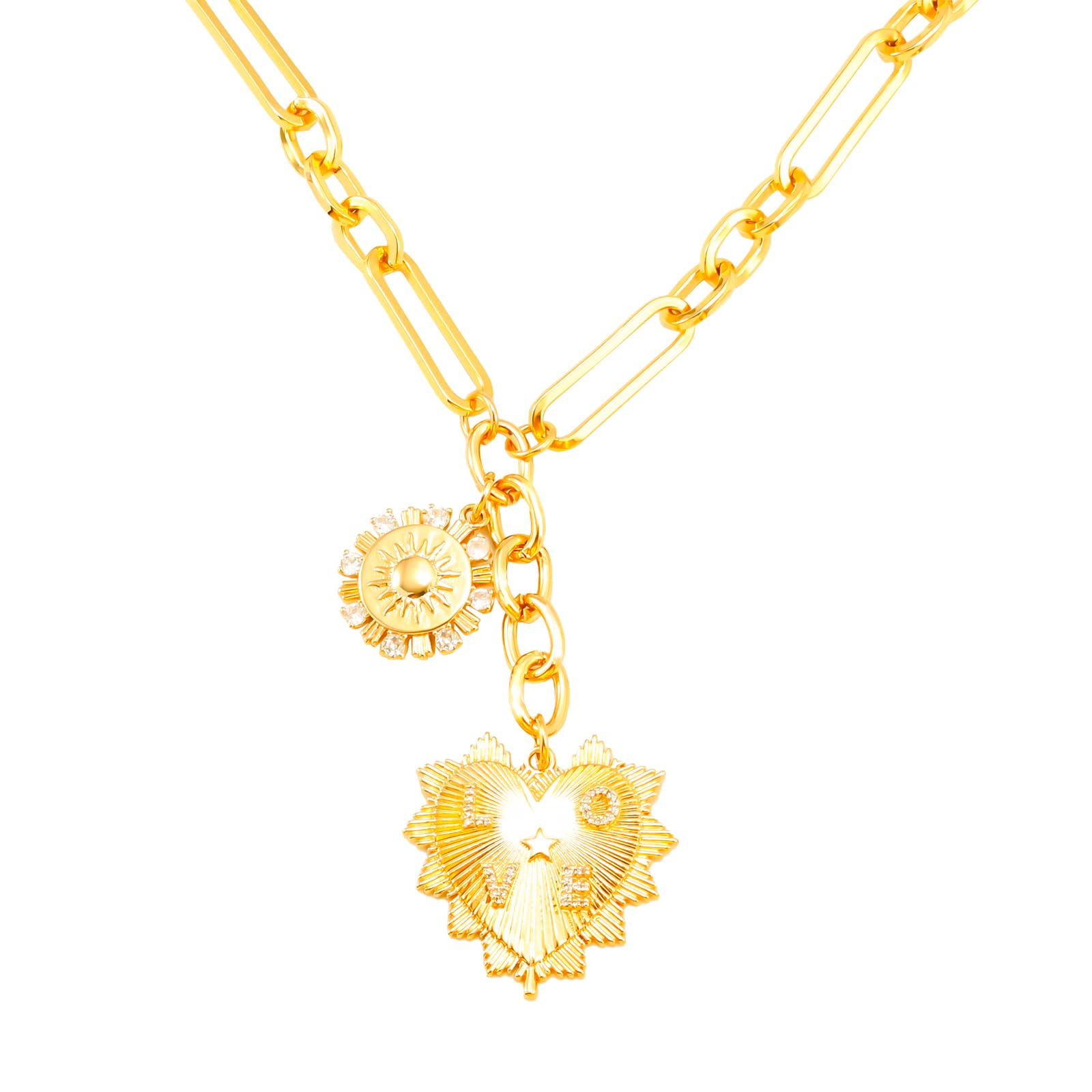 ORIGENCE Sun Heart Necklace