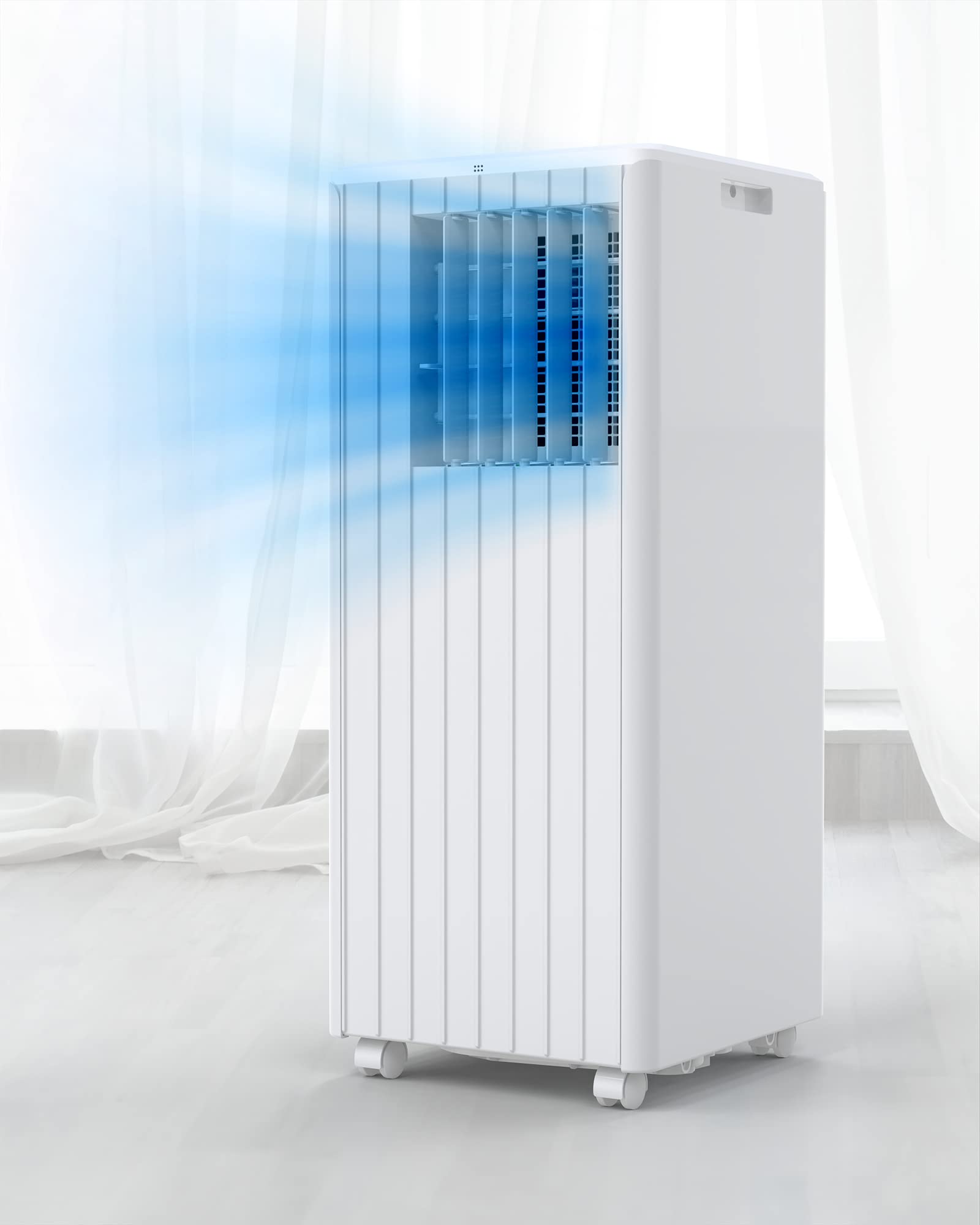 GAOMON 8 000 BTU Portable Air Conditioner 4 Modes 2 Wind Speeds with Remote Control Dehumidifier 24 Hour
