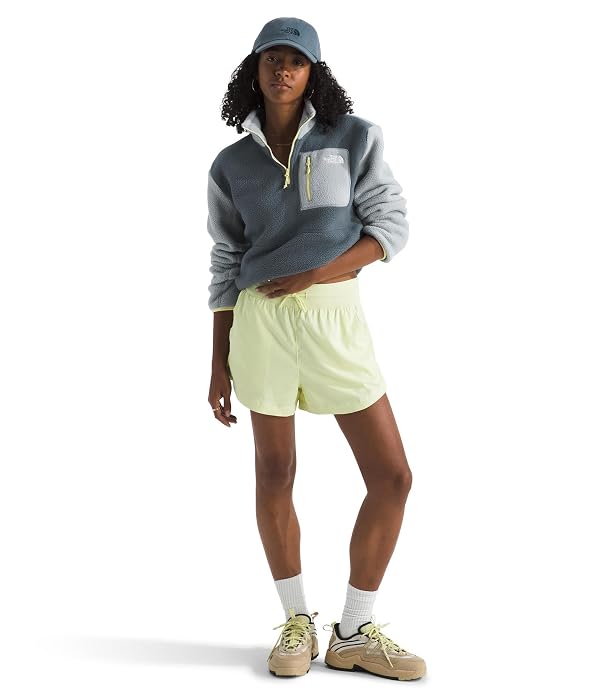 The North Face Yumiori QZ Jacket, Granite Gy/Frost Gy/Lemon Mist, L by The North Face - Used condition - Image 4