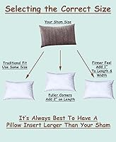 Vista 2 de Pillowflex Relleno de almohada de poliéster de alta calidad, 12 x 16 pulgadas, forma de almohada rectangular, lavable a máquina, soportes suaves