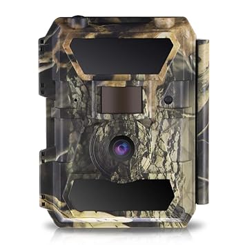 WingHome Trail Camera, 1080P 12M Night Cameras for Wildlife with Night Vision No Glow Infrared Outdoor Wildlife Camera Motion Activated Waterproof Hunting Camera for Home Backyard Wildlife Photograph