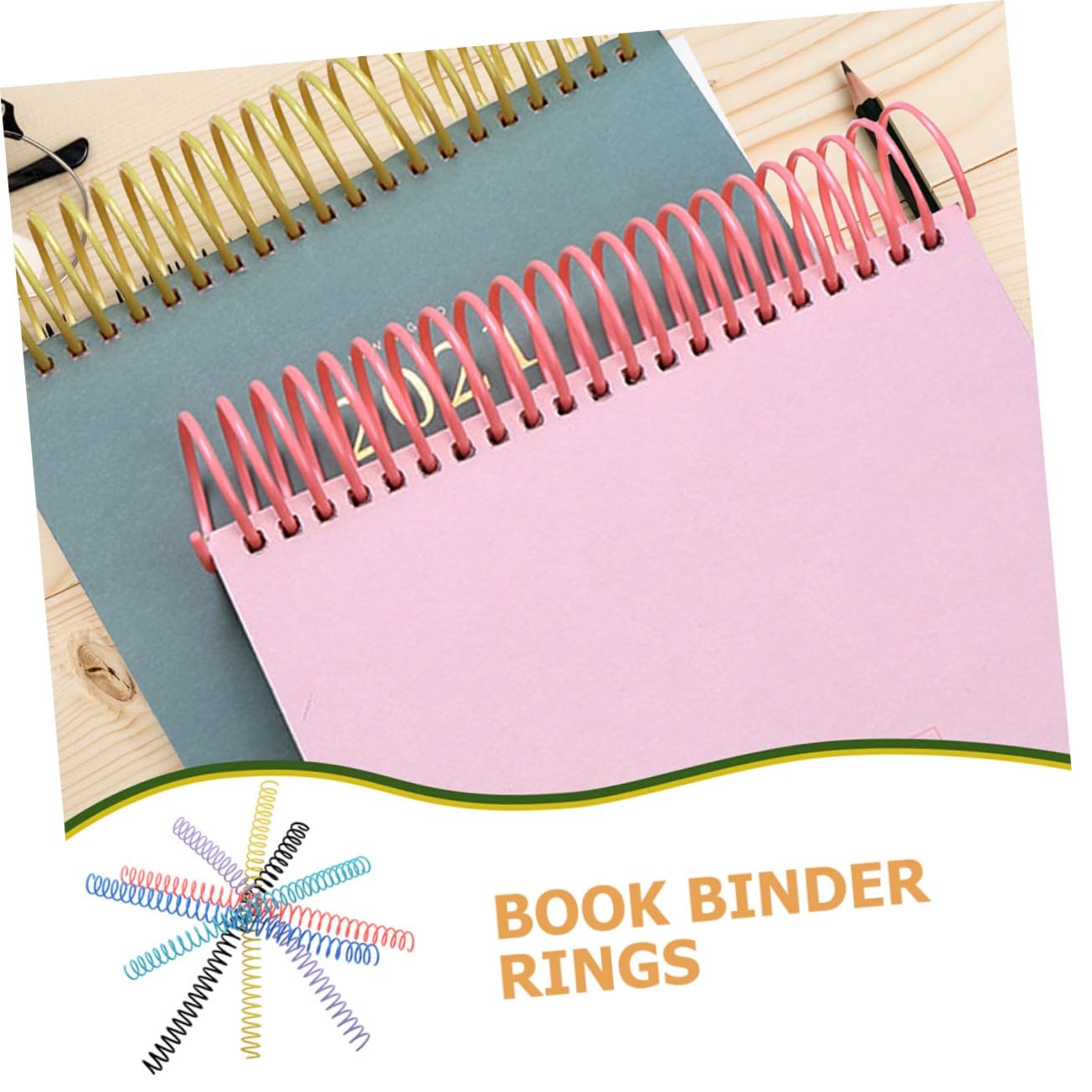Uonlytech 5 Ensembles Livre De Bobine Spirale Fournitures De Reliure Épines De Reliure De Fil Cercles De Classeur Carnet De Notes Obligatoire Bobines De Liaison Lâche Plastique 12 Pièces * 5