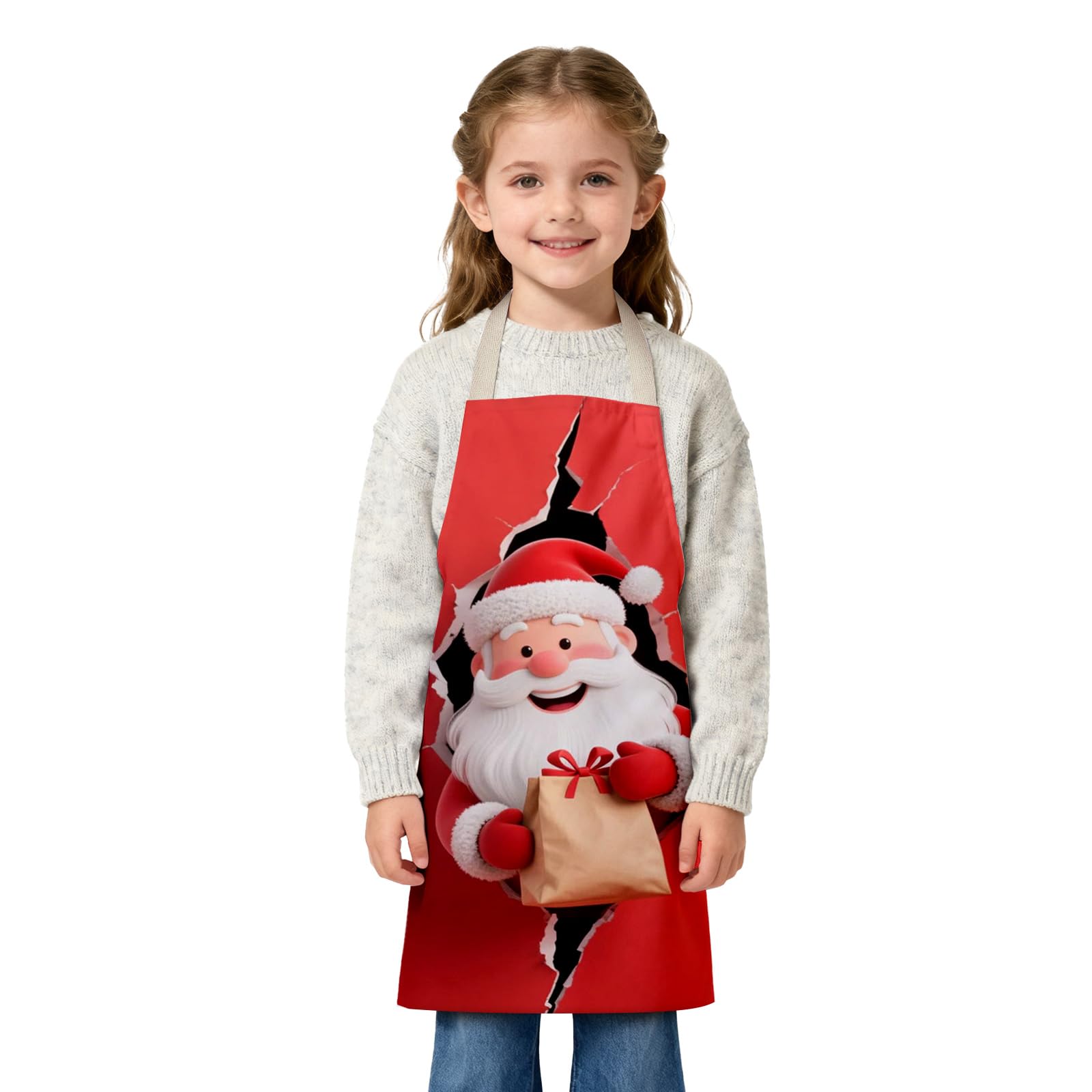 Kids Apron Costume Prop for Girls Boys Cosplay Party Cooking Baking