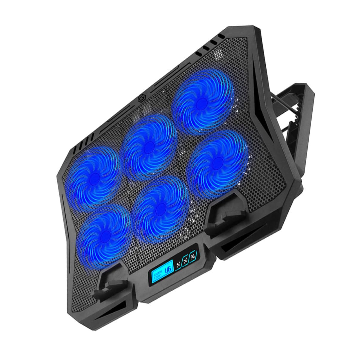 Soporte para Portátil Ventilador, 15.6 Pulgadas, ABS Negro