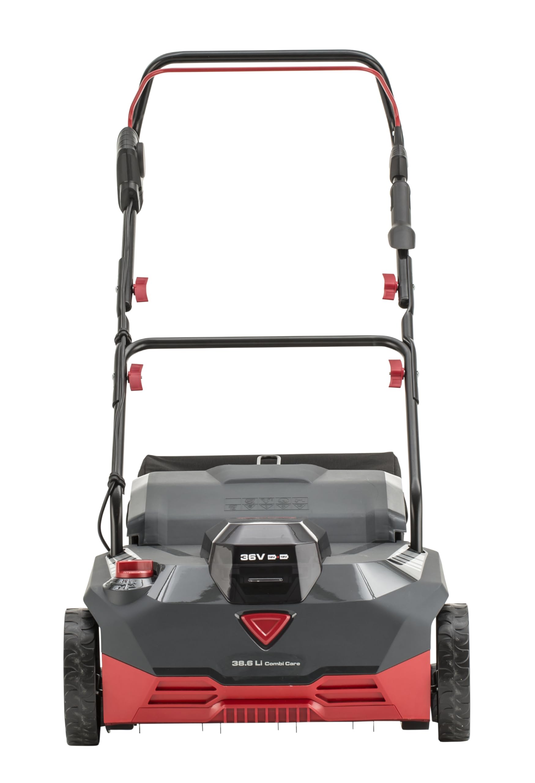 AL-KO Escarificador de batería 38.6 Li Combi Care, 38 cm de Ancho de Trabajo, Ajuste Central de Altura, 14 Cuchillas de Acero, para césped de hasta 400 m², batería y Cargador no incluidos