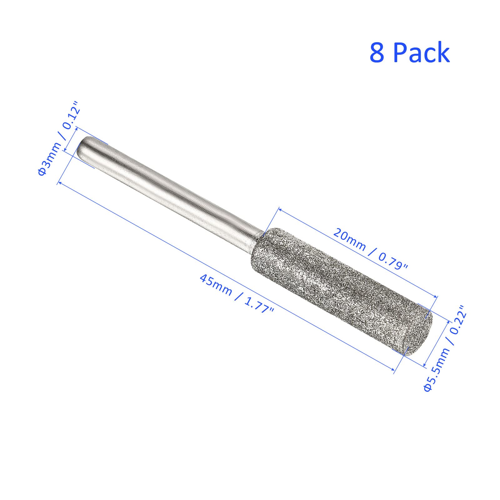 M METERXITY 8 Pack Diamond Chainsaw Sharpener - Image 3