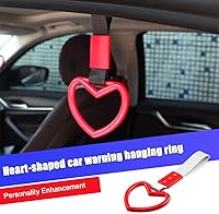 Vista 3 de Fekey&JF 2 piezas de anillos Tsurikawa. Correa de mano en forma de corazón, anillo de advertencia del parachoques trasero. Mango japonés