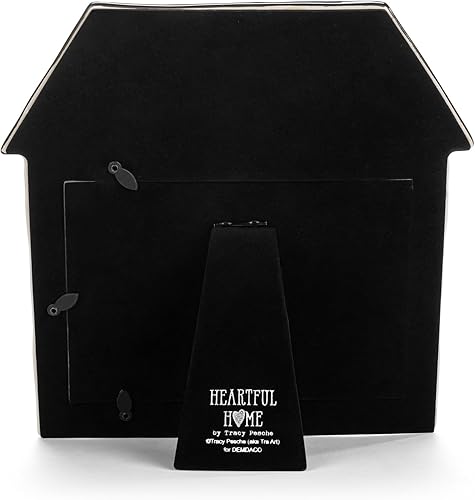 Miniatura 5 de DEMDACO 5004830116 You Make This House a Home - Marco de fotos de gres negro, blanco y rojo con capacidad para fotos de 5 x 7 pulgadas