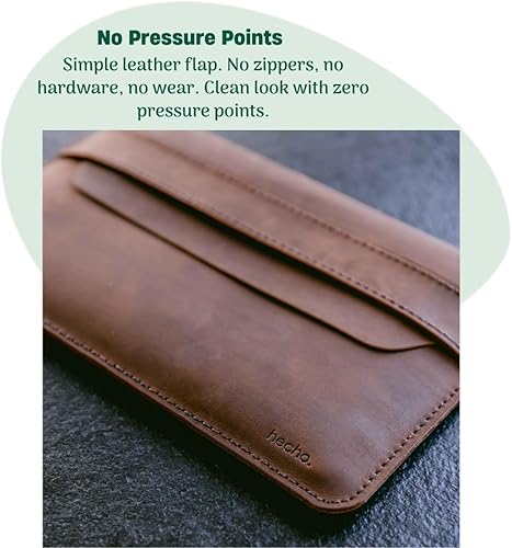 Miniatura 4 de hecho. Funda de piel con portalápices "Fernando" para iPad Pro 12.9 (M1, M2  2018-2022  3, 4, 5 y 6 generación), hecha a mano y de comercio justo