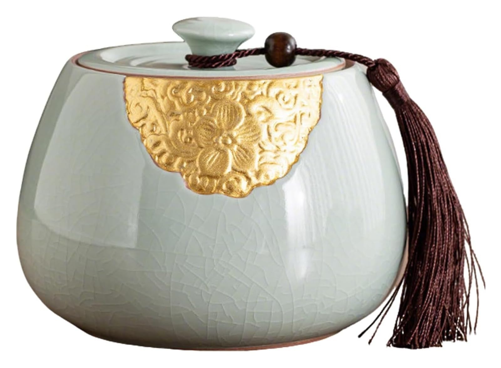 DQZRTUECA Ceramic Tea Caddy with Lid