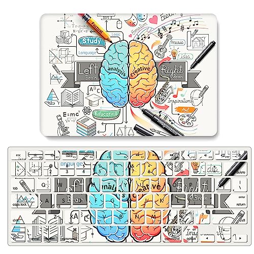 Carcasa MacBook Pro 15 Retina A1398 funda rígida con diseño de cerebro y protector