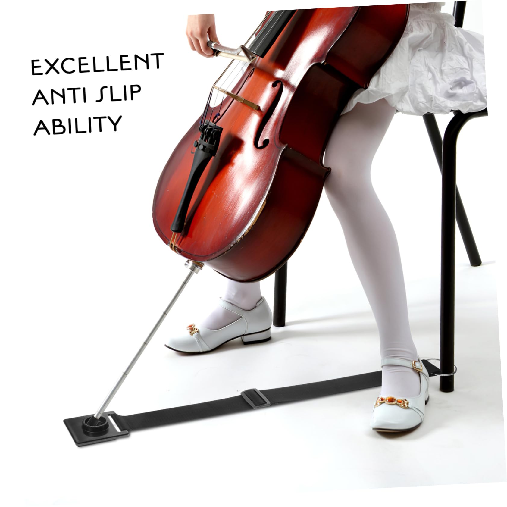 BESPORTBLE Cello End Pin Stopper Slip Metal Anchor Rest Thicker Non Slip Pad for Cello Stability Suitable for Various Playing Surfaces Reliable Performance and Comfort