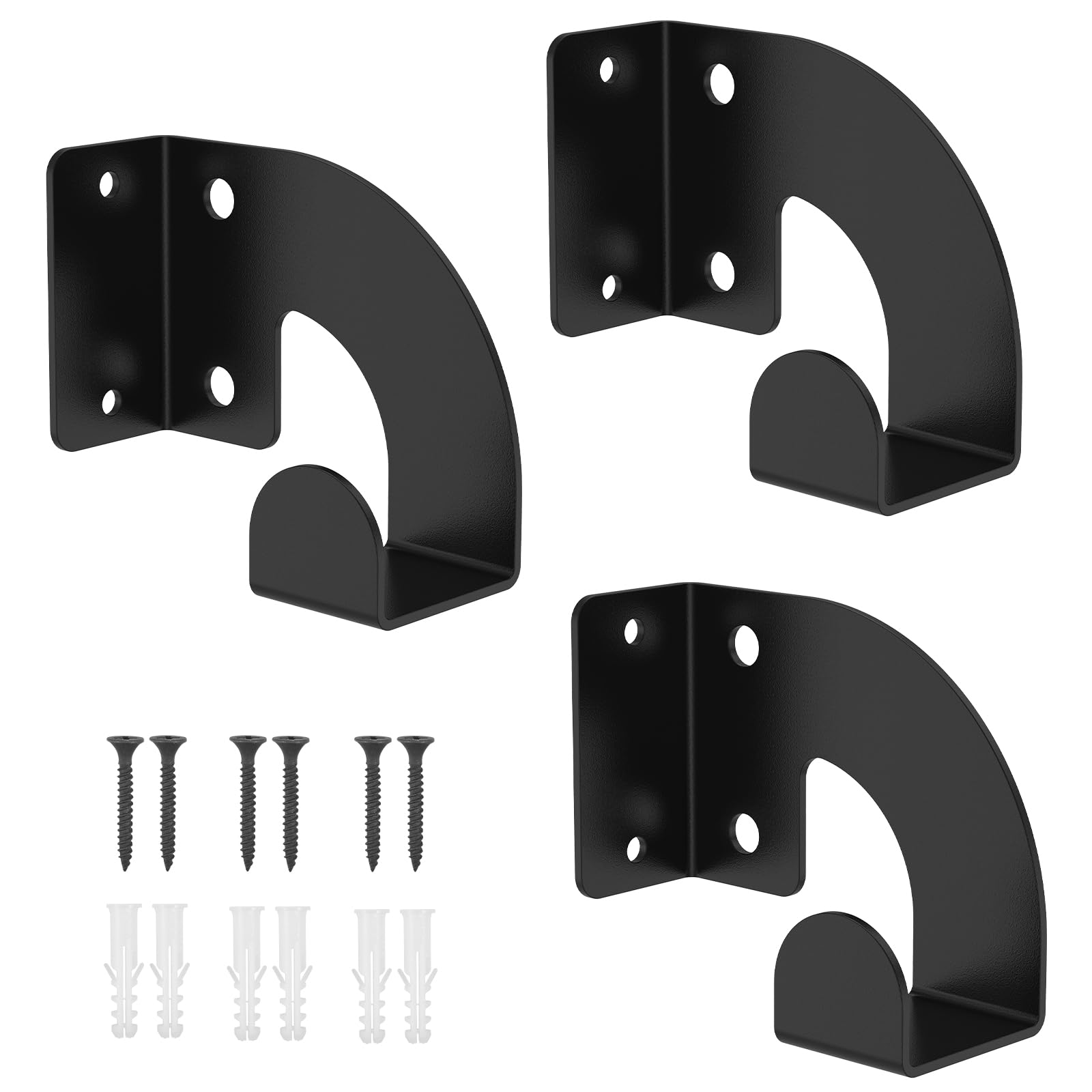 3Pcs Chainsaw Holders, Wall Mount Hangers, Heavy Duty Storage Hooks, Vertical Horizontal Installation for Garage Workshop Yard Tools Storage​