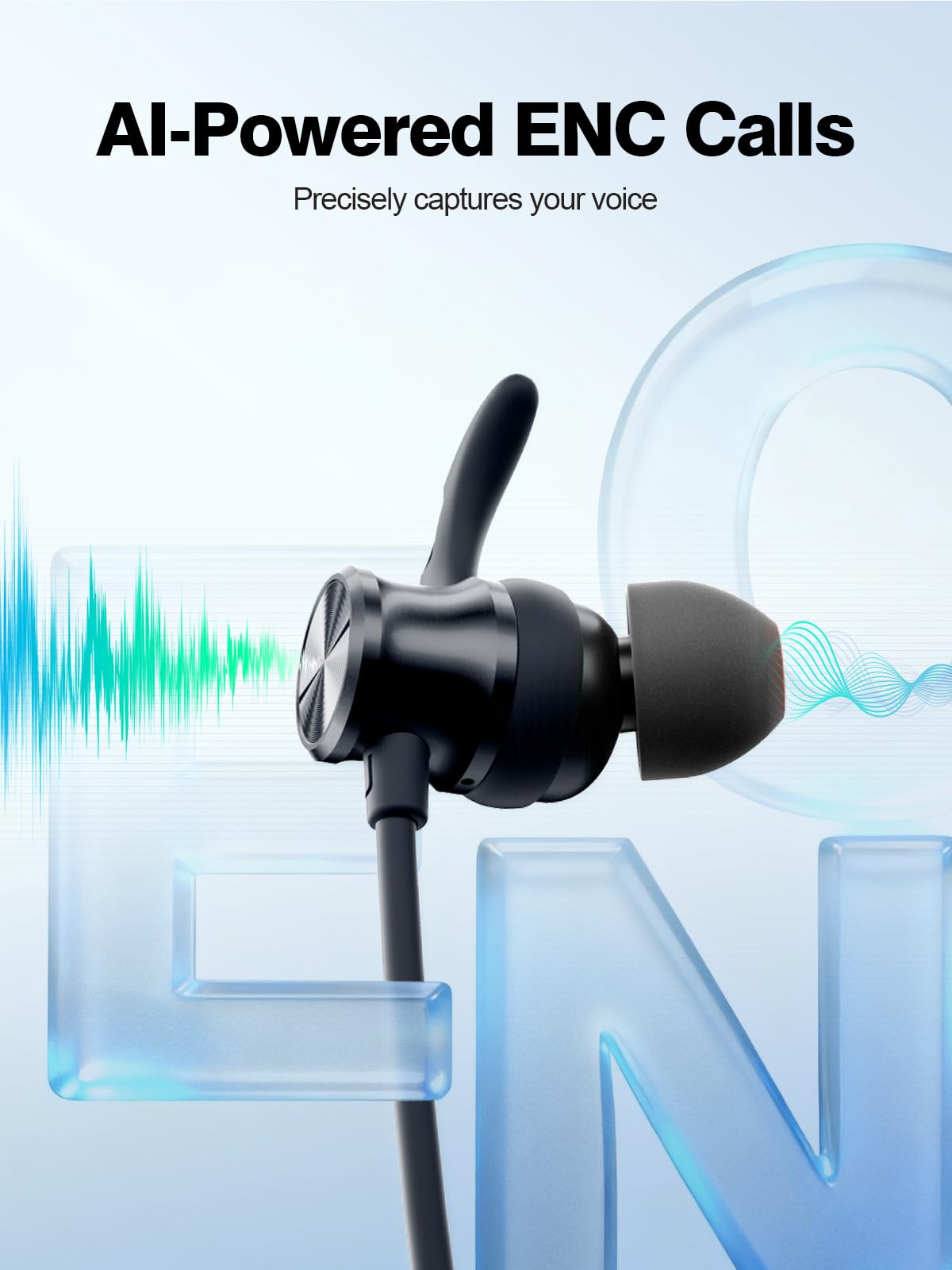 Amazon.com: Rythflo Neckband Bluetooth Headphones, ENC IPX7 Sweatproof  Sport Earbuds with AI-Enhanced Mic Vibration Call Alert, 50H Playtime Deep  Bass Wireless Waterproof Earphones for Work Running Workout Gym :  Electronics