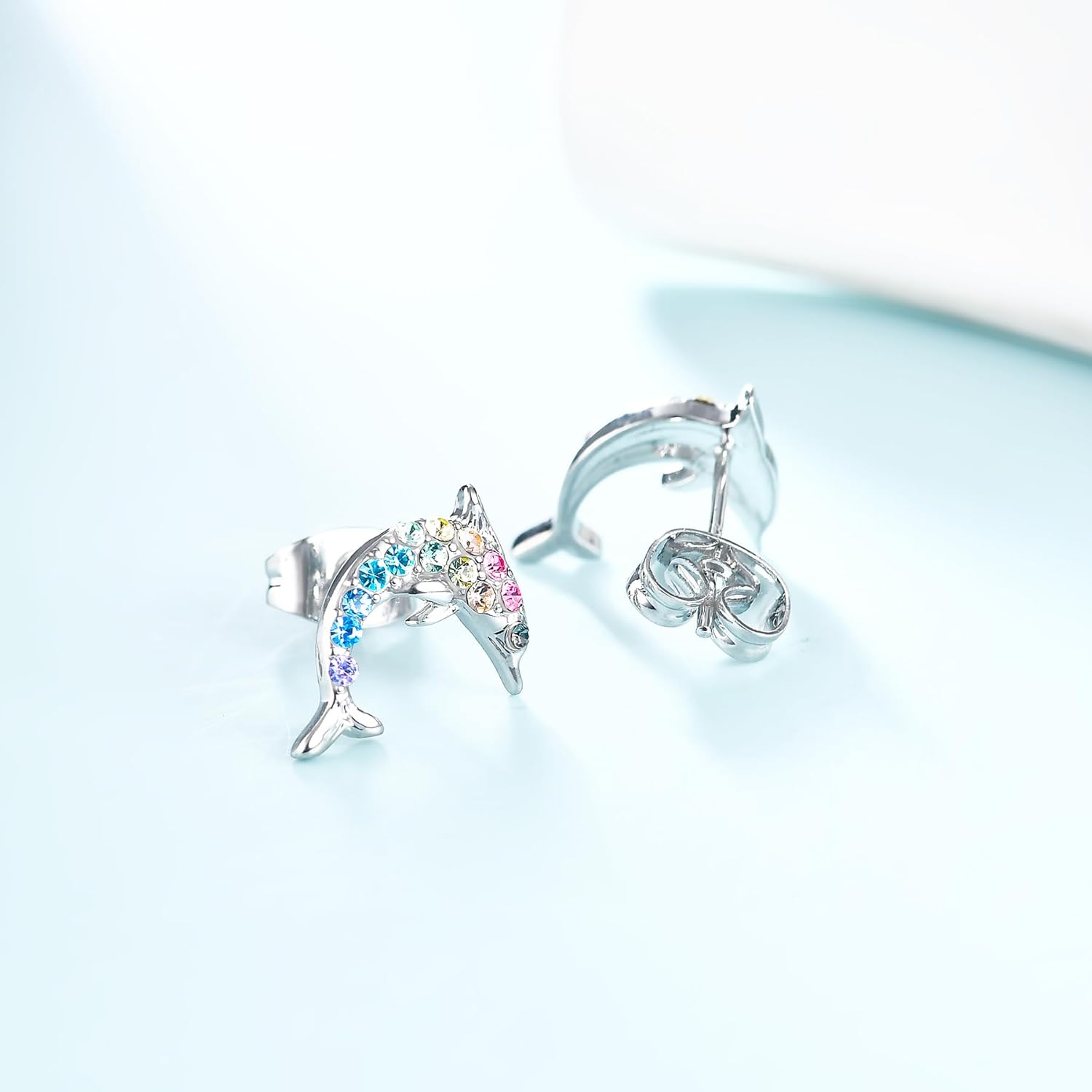 Cat Dinosaur Dragon Horse Stud Earrings for Women,Animal Wolf Sloth Fox LLama Butterfly Earrings Gifts Jewelry - Image 5