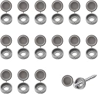 Vista 11 de 100 tapas de plástico para tornillos y arandelas plegables M3, cubiertas decorativas (negro)