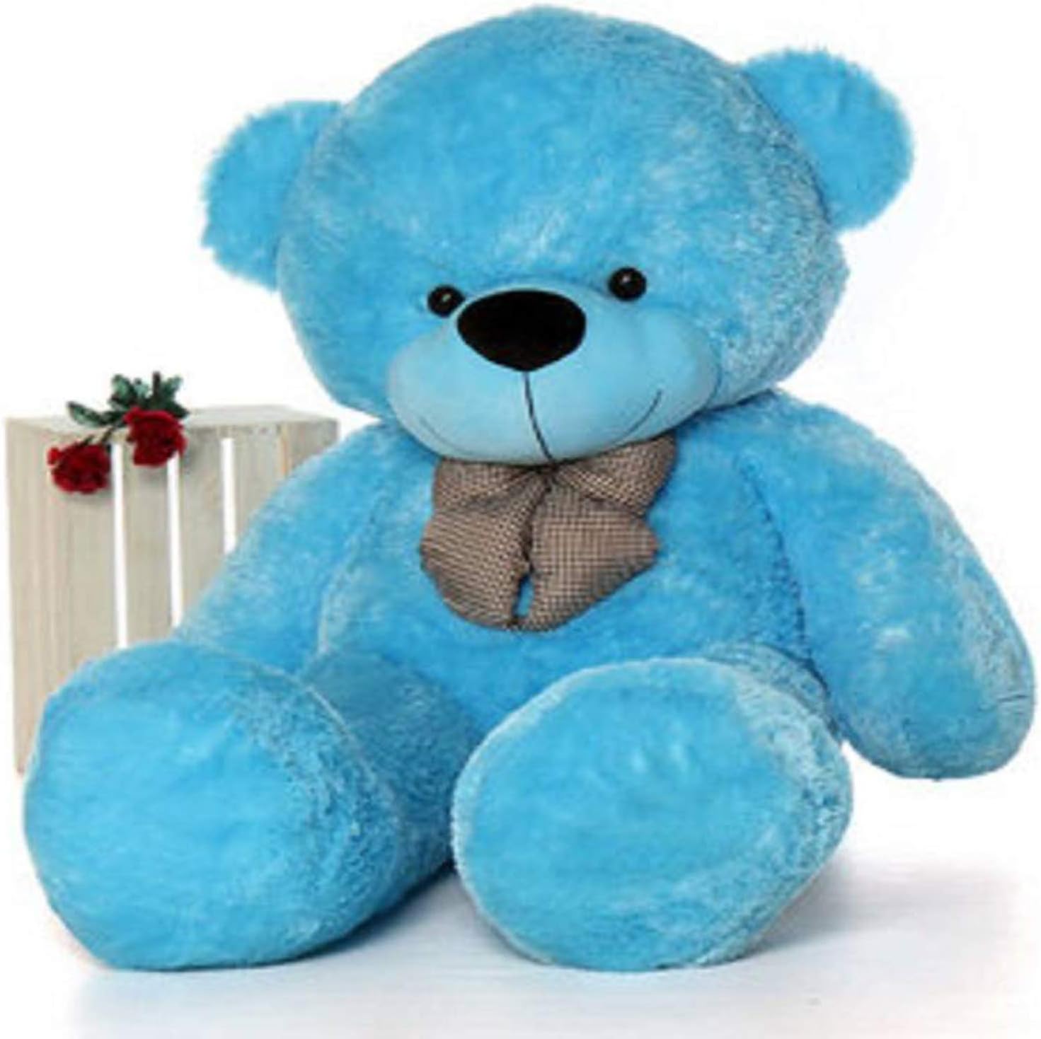 Click4deal Life Size Stuffed Teddy Bear (3 Feet, Sky Blue)