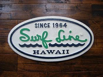 Surf Line hawai サインディスプレーボード Surf Line hawai サインディスプレーボード