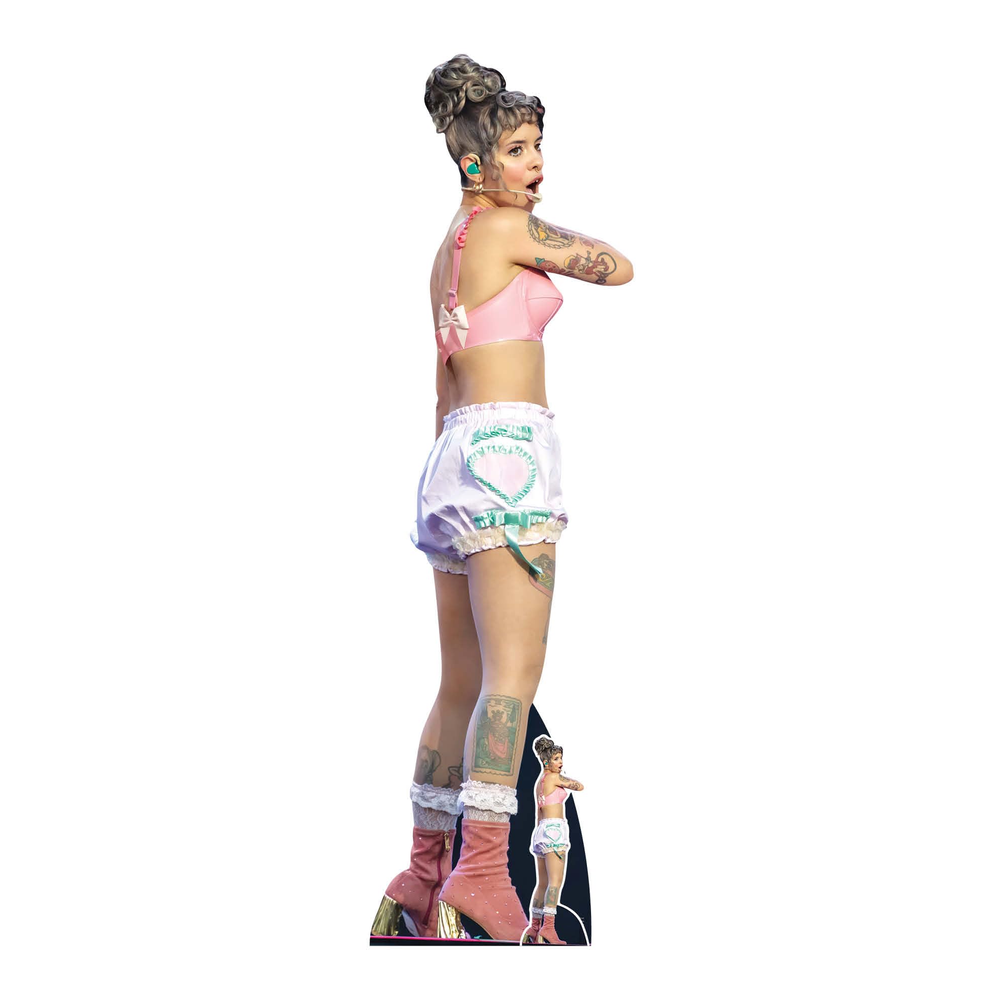 Star Cutouts CS1157 Melanie Martinez on Stage – 172cm Lifesize Cardboard Cutout with Mini | Ideal for Music Fans, Birthdays & VIP Events