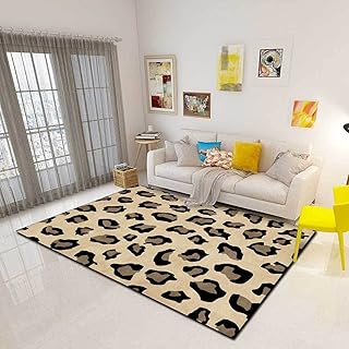 Tappeto Tigre modello pelle giallo chiaro 100X150cm antiscivolo impermeabile antibatterico tappetino comfort tappetini multiuso per cucina bagno o postazioni di lavoro