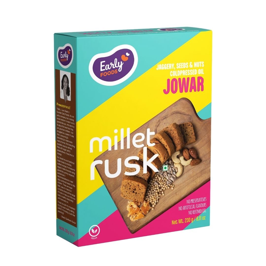 See full amazon price history chart for Early Foods - Jowar Rusks | Millet Rusk Sugar Free | No Maida Rusk | Rusks for Kids | Millet Toast Biscuits Rusk 210g Early Foods - Jowar Rusks | Millet Rusk Sugar Free | No Maida Rusk | Rusks for Kids | Millet Toast Biscuits Rusk 210g (B0D76FRRJS) Amazon Price History, Amazon Price Tracker