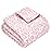 Yurhap Leopard Print Baby Blanket Fleece Baby Blankets for Girls, Ultra Soft Cozy Fluffy Infant Toddler Newborn Receiving Blankets for Crib Stroller, 30x40, Light Pink