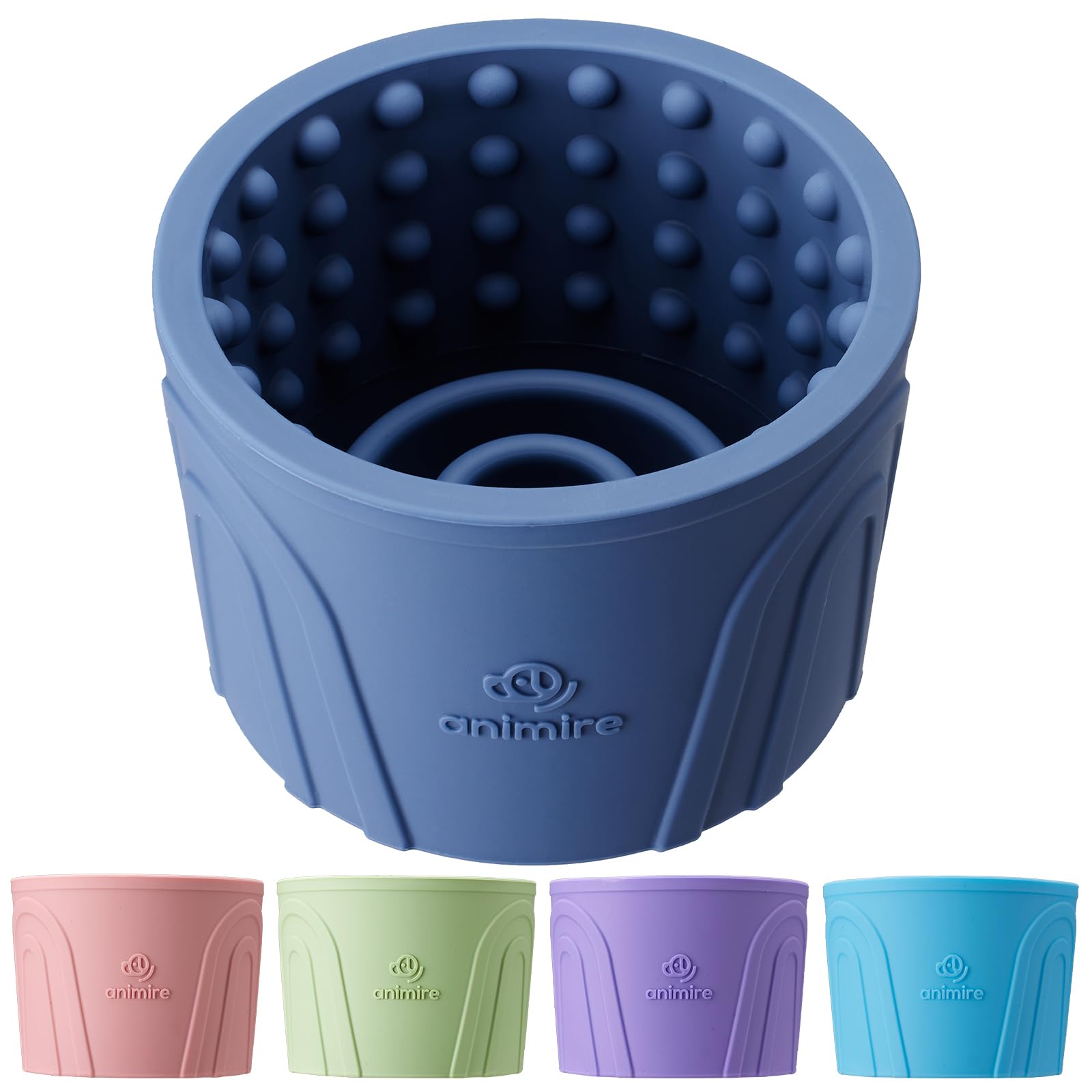 Dog Slow Feeder Lick Bowl, Anxiety Relief Dog Licking Mat Treat Dispenser, Non-Slip Anti-Choking Slow Eating Lick Bowl for Small Medium and Large