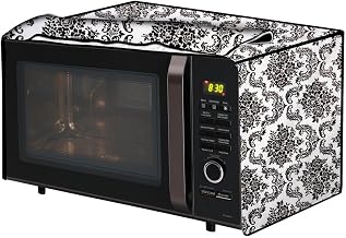 The Furnishing Tree PVC Waterproof Microwave Oven Cover Compatible for Whirlpool 25 L Convection Magicook Elite Damask Pat...