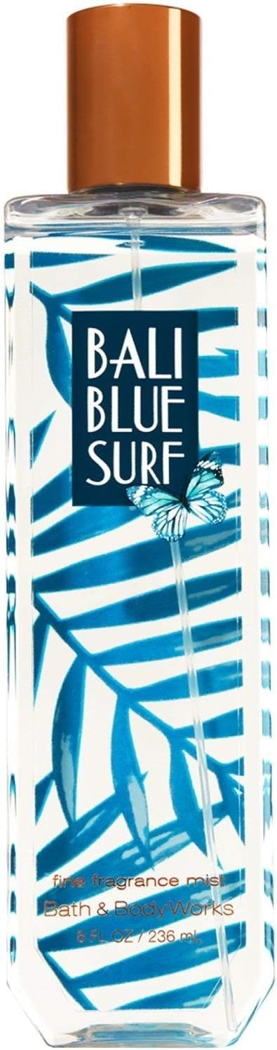 Bath and Body Works Bali Blue Surf Body Fragrance Mist 8 Ounce Full Size Tropical Spray