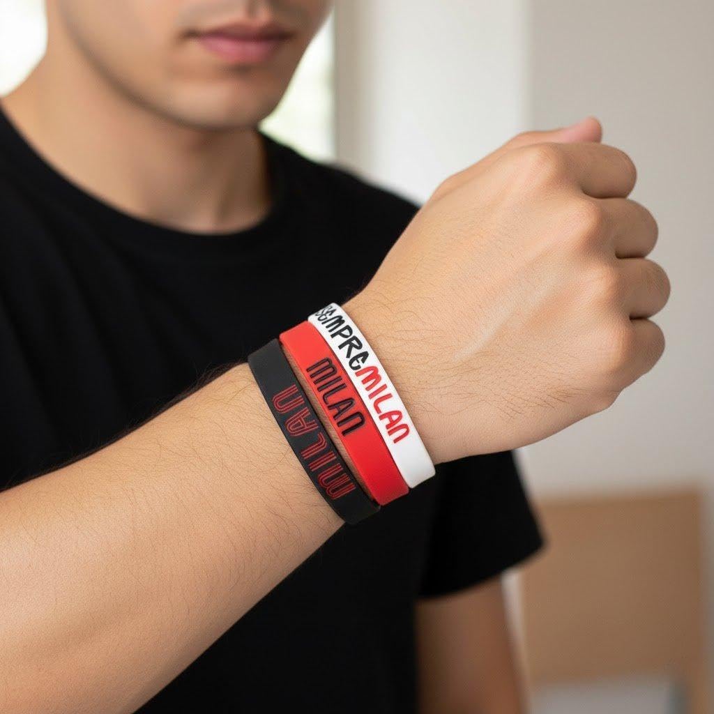 Tris bracciali in silicone compatibile con Milan