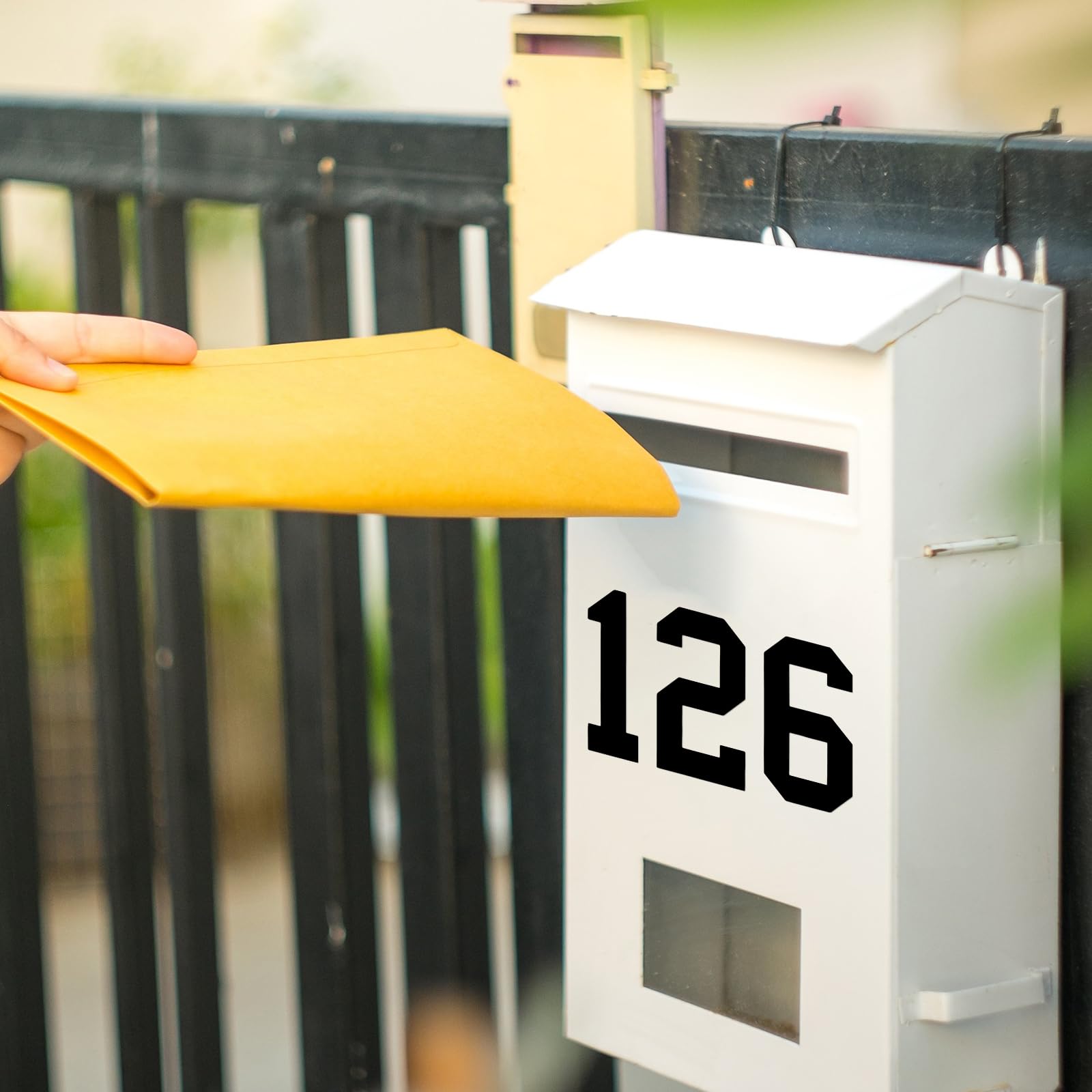 Mail Box Numbers Paper Snapklik.com : TaoBary 8 Sheets Mailbox Numbers Stickers Waterproof ...