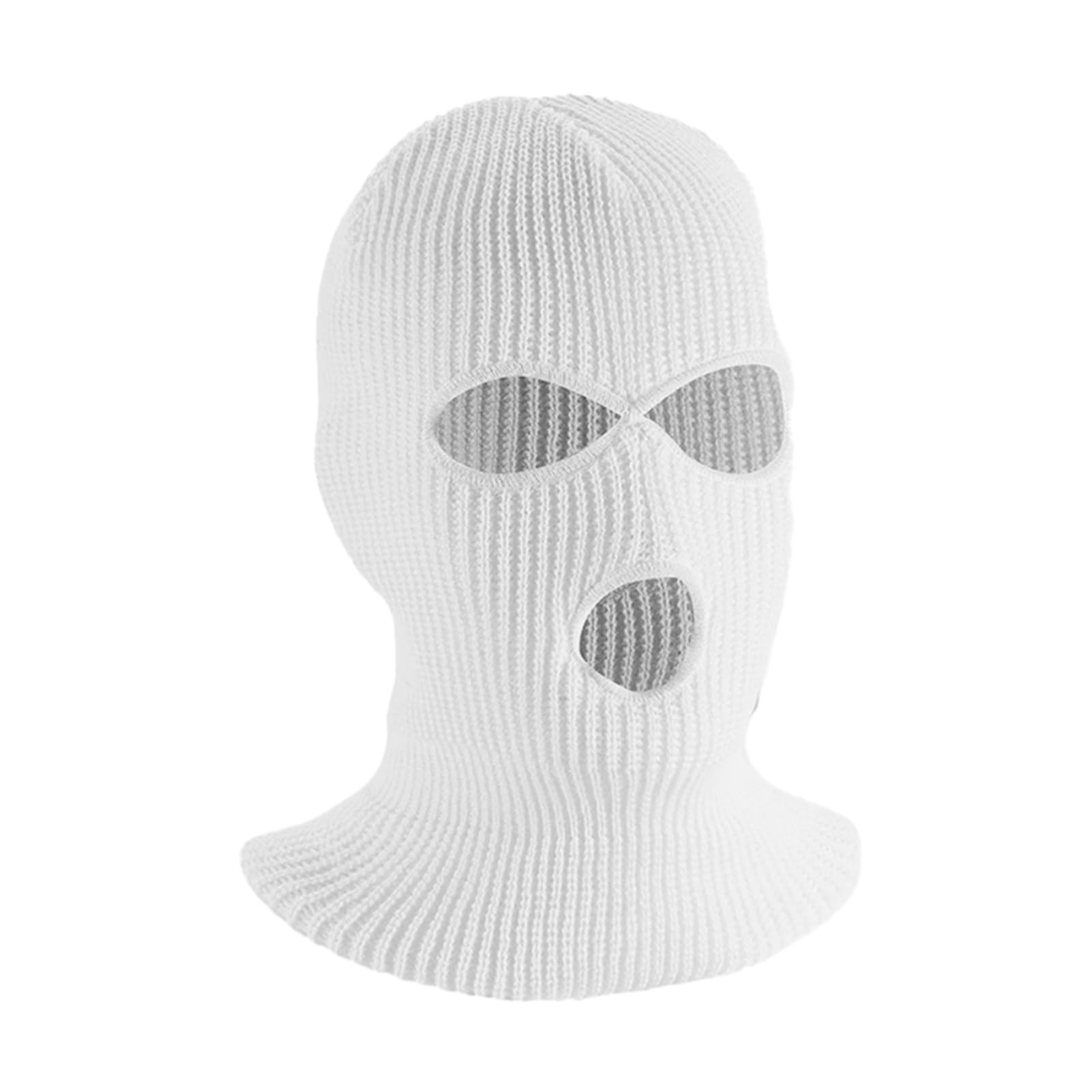 matumou Winter Cycling Headgear Color 3-Holes Cold Weather Thermal Hat Outdoor Activities Warm Knitted Hat