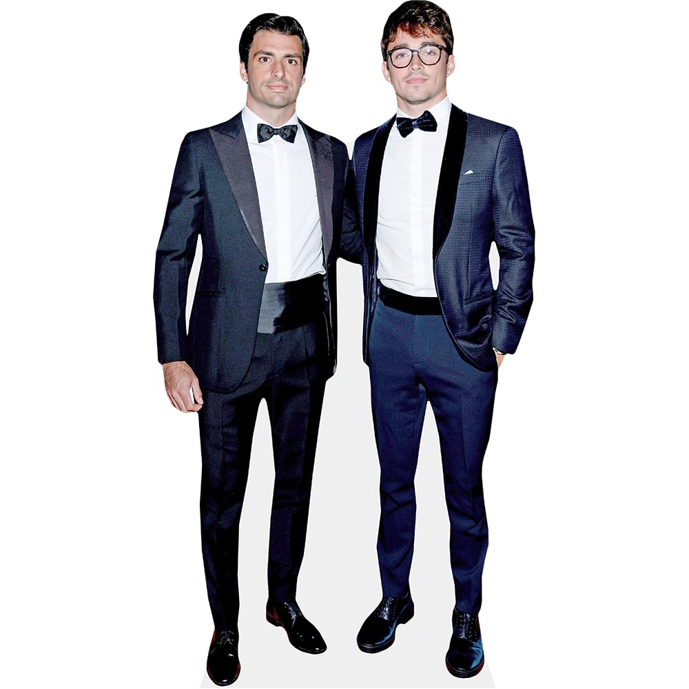 Celebrity Cutouts Lifelike Carlos Sainz Jr And Charles Leclerc (Duo 1) Mini Celebrity Cutout