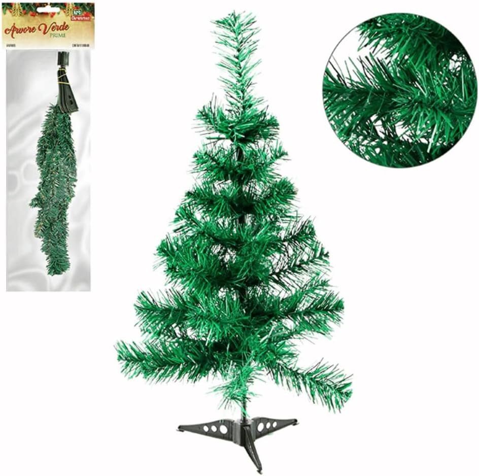 Arvore de Natal Pequena de Mesa Decorada 60cm com Pinheiro Verde Tradicional 50 galhos