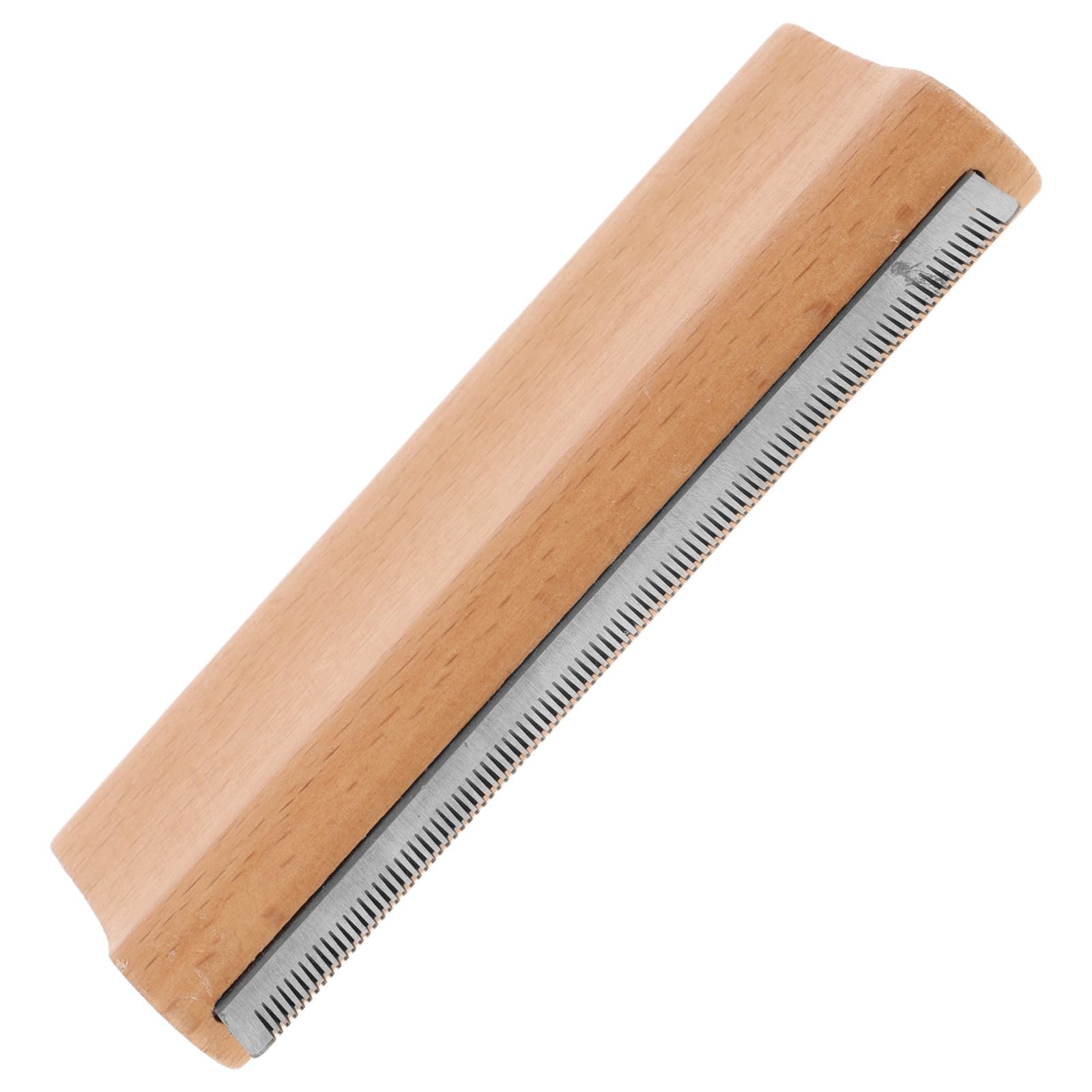 Cepillo para quitar pelo de caballo y perro en acero inoxidable y madera 8